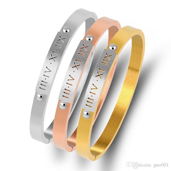 simple buckle bangles for women stainless steel bangles with steel tag roman numeral bracelets classic jewelry new 2020, Black
simple buckle bangles for women stainless steel bangles with steel tag roman numeral bracelets classic jewelry new 2020, Black