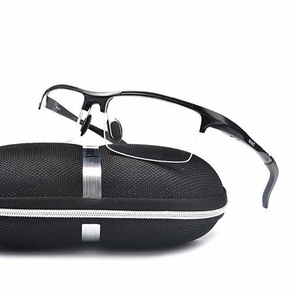 mincl new men sport aluminum magnesium frame glasses half eyeglasses frames prescription eyewear optical glasses frame nx, Black
mincl new men sport aluminum magnesium frame glasses half eyeglasses frames prescription eyewear optical glasses frame nx, Black