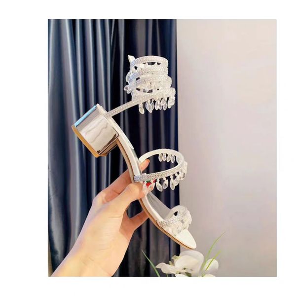 in summer 2020, the new rc snakelike twining sandal women's thick heel rhinestone with fairy wind net red twining feet, Black
in summer 2020, the new rc snakelike twining sandal women's thick heel rhinestone with fairy wind net red twining feet, Black