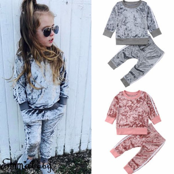 korean clothes for kids girls outfits sets girl velvet striped long sleeve t-shirt pants children clothing set, White
korean clothes for kids girls outfits sets girl velvet striped long sleeve t-shirt pants children clothing set, White