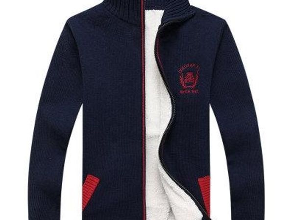 new men striped knit sweaters winter warm thick velvet sweatercoat zipper collar casual cardigan men sweaters knitwear for men, White;black
new men striped knit sweaters winter warm thick velvet sweatercoat zipper collar casual cardigan men sweaters knitwear for men, White;black