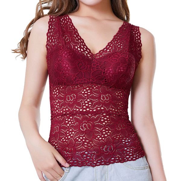 lace fashion ladies lace flower with chest pad long v-neck sleeveless solid color camisole bralette encaje mujer, Black;white
lace fashion ladies lace flower with chest pad long v-neck sleeveless solid color camisole bralette encaje mujer, Black;white