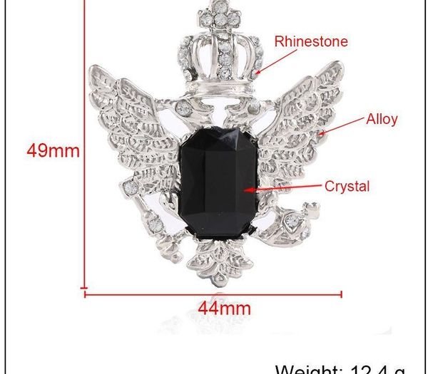 2020 designer brooch creative marine gem angel wings brooch crown shawl collar fashion wild pin14, Gray
2020 designer brooch creative marine gem angel wings brooch crown shawl collar fashion wild pin14, Gray