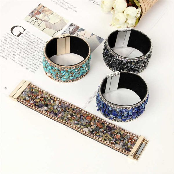 wrap bangle beads chain women cuff rhinestone fashion bracelets genuine retro leather, Black
wrap bangle beads chain women cuff rhinestone fashion bracelets genuine retro leather, Black