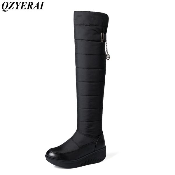 qzyerai winter warm to knee snow boots feather light and warm suitable for -35 degrees casual waterproof female boots, Black
qzyerai winter warm to knee snow boots feather light and warm suitable for -35 degrees casual waterproof female boots, Black