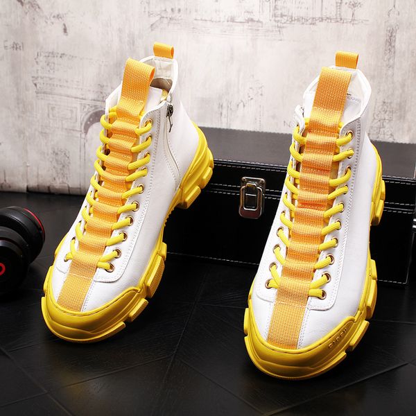 mixed color man hip-hop high men flat shoes leather sneakers male prom shoes trainers zapatillas hombre, Black
mixed color man hip-hop high men flat shoes leather sneakers male prom shoes trainers zapatillas hombre, Black