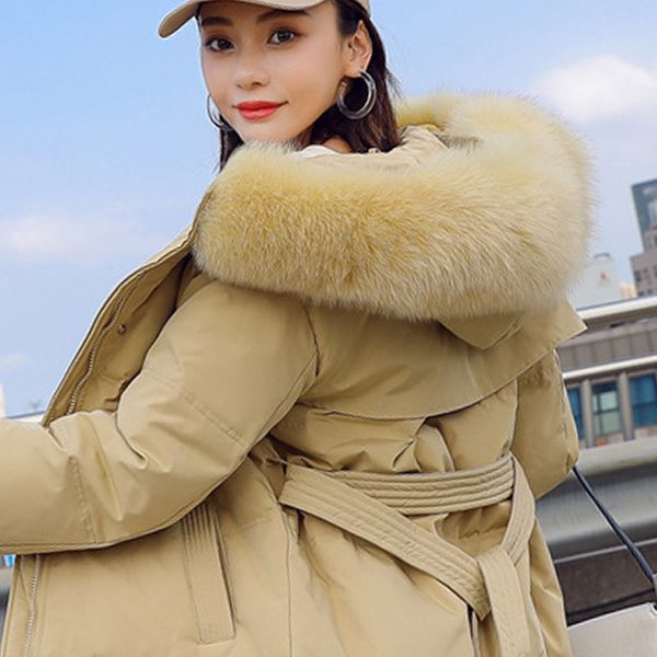 winter women parkas down jacket big fur thick slim long coat zipper hooded female long warm coat outwear, Black
winter women parkas down jacket big fur thick slim long coat zipper hooded female long warm coat outwear, Black