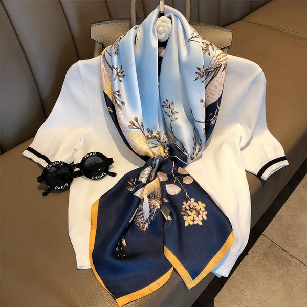 ladies luxury floral printed elegent large pashimina hijab women head echarpe bandana handkerchief 90x90cm scarf silk square, Blue;gray
ladies luxury floral printed elegent large pashimina hijab women head echarpe bandana handkerchief 90x90cm scarf silk square, Blue;gray