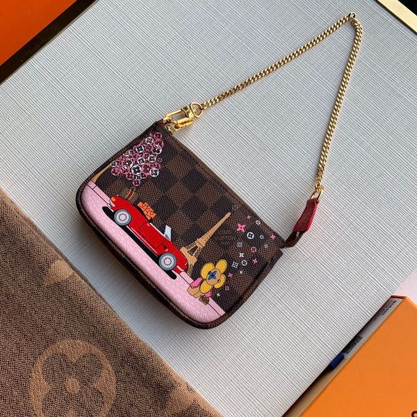 genuine leather women mini pochette accessoires handbag with box tote purse key evening chain wallets purse n60259 15.5x10.5cm, Golden;silver
genuine leather women mini pochette accessoires handbag with box tote purse key evening chain wallets purse n60259 15.5x10.5cm, Golden;silver