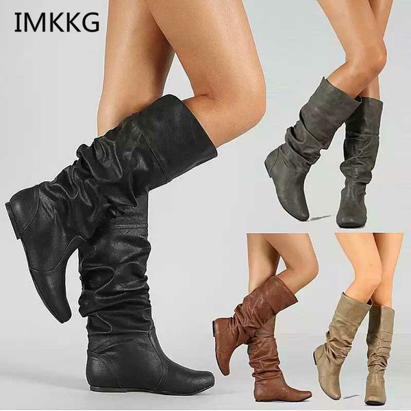 boots 2021 autumn winter temperament ladies flat bottom tank round head tube in female, Black
boots 2021 autumn winter temperament ladies flat bottom tank round head tube in female, Black