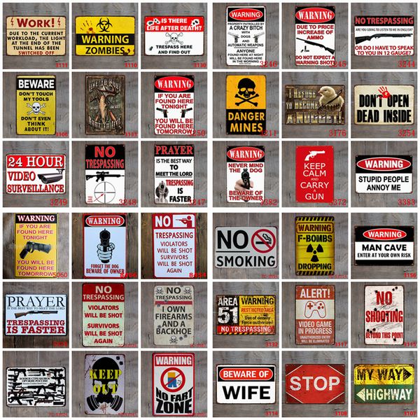 Image of Metal Tin Sign Paints Retro Wall Plaque Sign Art Sticker Iron Painting Home Restaurant Decoration Pub Signs Wall Decor Support Customize Y