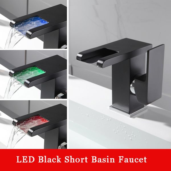 bathroom sink faucets bakala black/chrome/white led basin faucet watefall taps colors change with temperature mixer brass
bathroom sink faucets bakala black/chrome/white led basin faucet watefall taps colors change with temperature mixer brass