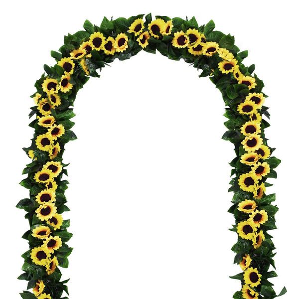 2 pack artificial sunflower garland silk sunflower vine artificial flowers with green leaves wedding table decor
2 pack artificial sunflower garland silk sunflower vine artificial flowers with green leaves wedding table decor