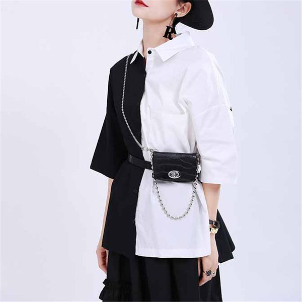 johnature 2020 new crocodile texture mini bag pu leather chain belts for women summer fashion detachable belts, Black;brown
johnature 2020 new crocodile texture mini bag pu leather chain belts for women summer fashion detachable belts, Black;brown