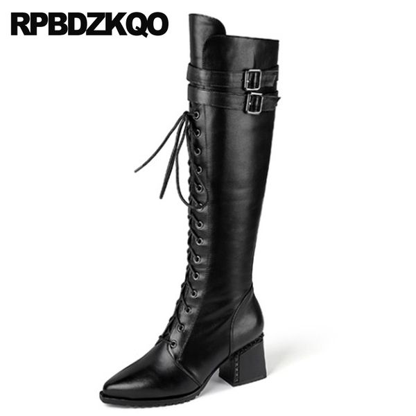 vintage 10 tall brand women winter boots genuine leather long big size shoes rivet black stud chunky pointed toe high heel knee
vintage 10 tall brand women winter boots genuine leather long big size shoes rivet black stud chunky pointed toe high heel knee