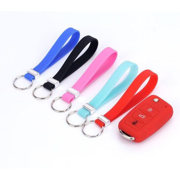 keychains durable waterproof car key accessories rubber silicone bangle ring wrist keychain for kids gifts women girls present, Silver
keychains durable waterproof car key accessories rubber silicone bangle ring wrist keychain for kids gifts women girls present, Silver