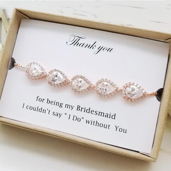 link, chain personalised teardrop crystal bracelet rose gold cubic zirconia bridal shower jewelry custom will you be maid of honor gift box, Black
link, chain personalised teardrop crystal bracelet rose gold cubic zirconia bridal shower jewelry custom will you be maid of honor gift box, Black