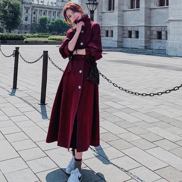 women's trench coats women 2021 autumn winter casual slim long coat female elegant chic overcoats single breasted windbreaker outwear r, Tan;black
women's trench coats women 2021 autumn winter casual slim long coat female elegant chic overcoats single breasted windbreaker outwear r, Tan;black