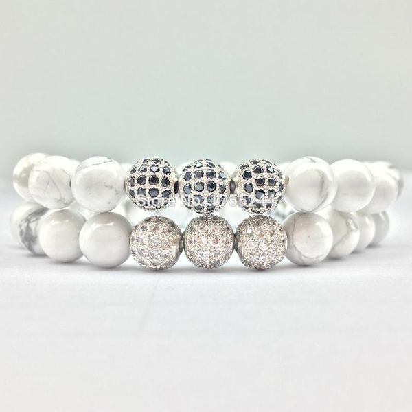 cz0043 new design vintage zircon bracelet natural howlite bracelet energy women`s yoga balance ing, Black
cz0043 new design vintage zircon bracelet natural howlite bracelet energy women`s yoga balance ing, Black