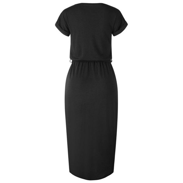 blackday summer women round collar short sleeve stretch lace strap irregular button loose solid color dresses hot, Black;gray
blackday summer women round collar short sleeve stretch lace strap irregular button loose solid color dresses hot, Black;gray