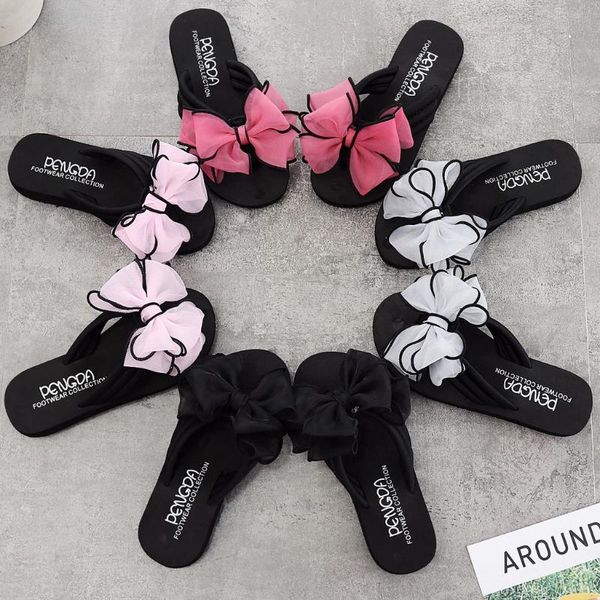 summer sandals slippers woman fashion women's bow wedges flip flops flats non-slip clip toe female beach slippers outdoor #45, Black
summer sandals slippers woman fashion women's bow wedges flip flops flats non-slip clip toe female beach slippers outdoor #45, Black
