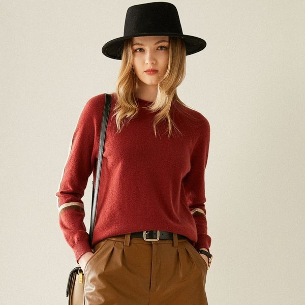 women's sweaters autumn and winter fashion cashmere sweater 100% pure all-match pullover, White;black
women's sweaters autumn and winter fashion cashmere sweater 100% pure all-match pullover, White;black