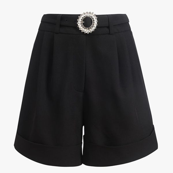 women's shorts high street 2021 est fashion stylish designer sashes short pants, White;black
women's shorts high street 2021 est fashion stylish designer sashes short pants, White;black
