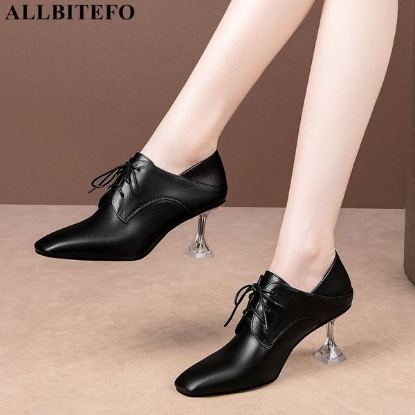 allbitefo transparent heel design natural genuine leather women heels shoes fashion women high heel shoes talons hauts femme, Black
allbitefo transparent heel design natural genuine leather women heels shoes fashion women high heel shoes talons hauts femme, Black
