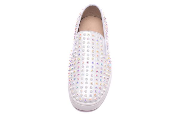 casual men shoes white rivet breathable men's sneakers 2020 new leather solid slip-on flats loafers luxury spikes shoes man, Black
casual men shoes white rivet breathable men's sneakers 2020 new leather solid slip-on flats loafers luxury spikes shoes man, Black