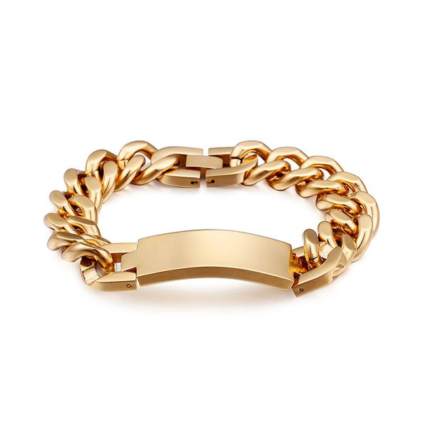 men's stainless steel jewelry men's titanium bracelet, Black