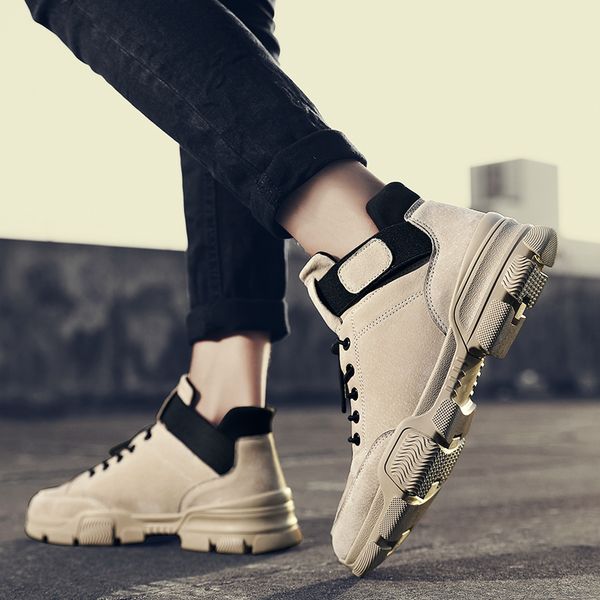 boots flat leisure wear mens fashion leather high casual sports shoes male 2021 man sneakers causal sneaker men, Black
boots flat leisure wear mens fashion leather high casual sports shoes male 2021 man sneakers causal sneaker men, Black