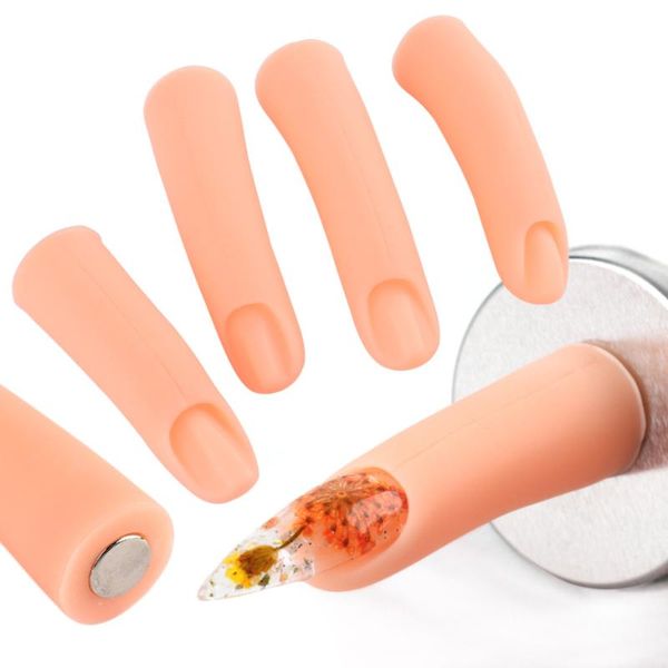 false nails 5 pcs nail art fake finger practice tips magnetic detachable mold display diy acrylic uv gel manicure tools la1782, Red;gold
false nails 5 pcs nail art fake finger practice tips magnetic detachable mold display diy acrylic uv gel manicure tools la1782, Red;gold