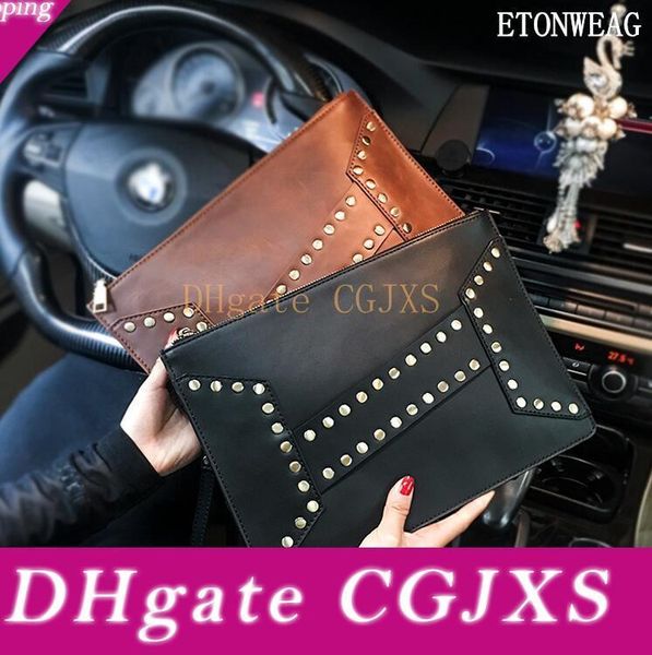 factory wholesale men handbag stylish cool rivet punk hand clutch bag vintage leather wrist bag imitation old leather hand clutch envelope b
factory wholesale men handbag stylish cool rivet punk hand clutch bag vintage leather wrist bag imitation old leather hand clutch envelope b