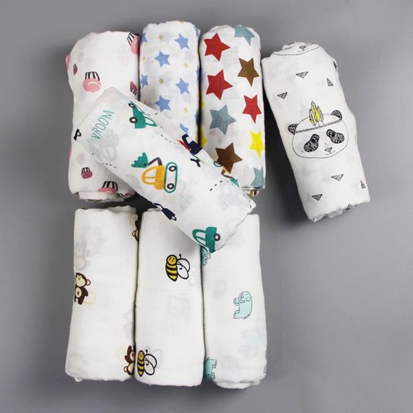 120x120cm 2 layer gauze cotton cartoon baby swaddles soft newborn blankets bath towel wrap sleepsack stroller cover play mat
120x120cm 2 layer gauze cotton cartoon baby swaddles soft newborn blankets bath towel wrap sleepsack stroller cover play mat