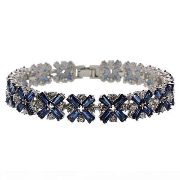 natural blue sapphire 925 sterling silver links bracelets rhinestone gemstone white z chain 7 inch, Black
natural blue sapphire 925 sterling silver links bracelets rhinestone gemstone white z chain 7 inch, Black