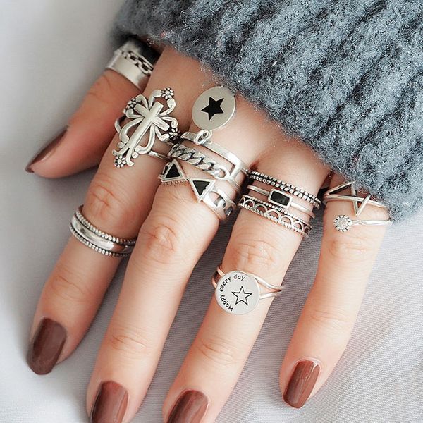 geometric multi-style vintage thai silver color finger ring for men women retro jewelry dropshipping s-r414, Golden;silver
geometric multi-style vintage thai silver color finger ring for men women retro jewelry dropshipping s-r414, Golden;silver