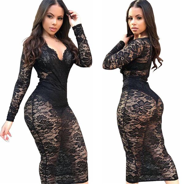 womens black lace patchwork dress autumn v-neck long sleeve party dresses women elegant evening dress, White;black
womens black lace patchwork dress autumn v-neck long sleeve party dresses women elegant evening dress, White;black