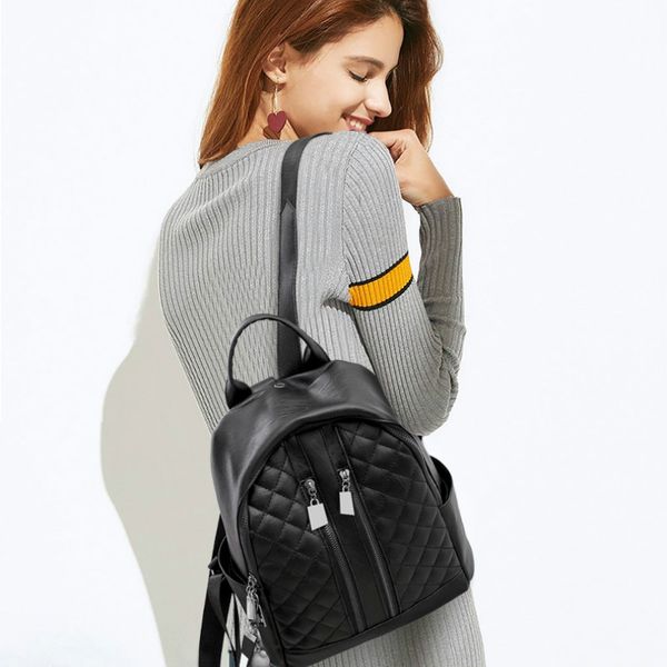 new leather high-end temperament backpack lingge europe and the united states explosion models backpack women
new leather high-end temperament backpack lingge europe and the united states explosion models backpack women