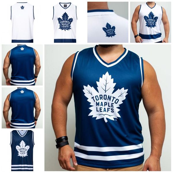 toronto maple leafs hockey tank blue white vest customize any number and name hocke jersey, Black
toronto maple leafs hockey tank blue white vest customize any number and name hocke jersey, Black