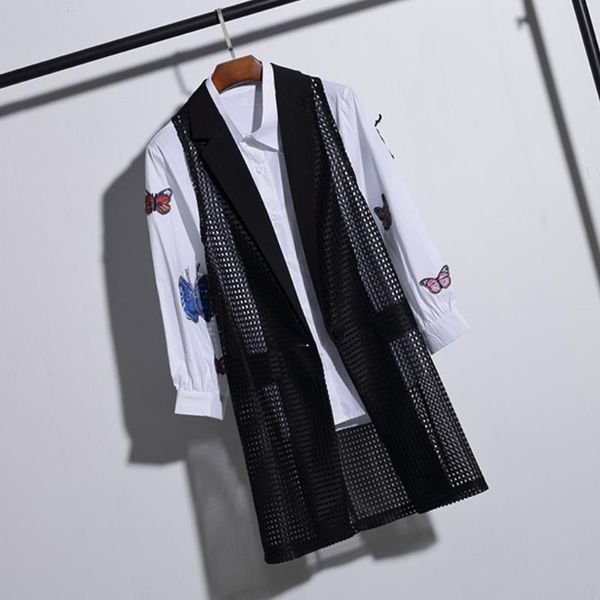 turn-down collar hollow-out long women's vest plus size black sleeveless jacket cardigan office lady summer waistcoat 4xl, Black;white
turn-down collar hollow-out long women's vest plus size black sleeveless jacket cardigan office lady summer waistcoat 4xl, Black;white