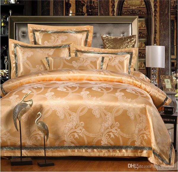luxury jacquard silk bedding set 4pcs bedclothes bed linen king size satin quilt/duvet cover bed sheets cotton bedcover pillowcases
luxury jacquard silk bedding set 4pcs bedclothes bed linen king size satin quilt/duvet cover bed sheets cotton bedcover pillowcases