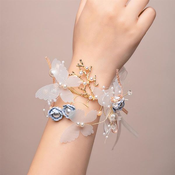 girls bridesmaid wrist flowers wedding prom party corsage bracelet fabric hand flowers wedding supply accessories, Golden;silver
girls bridesmaid wrist flowers wedding prom party corsage bracelet fabric hand flowers wedding supply accessories, Golden;silver