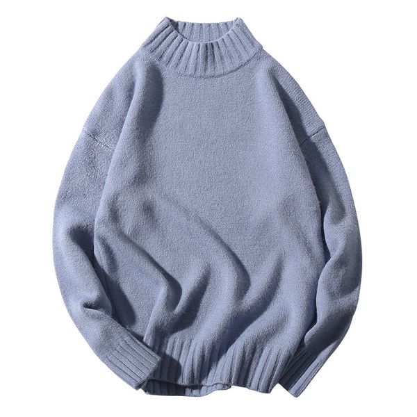 knitted oversized sweater men high collar cute sweet turtleneck blue vintage sweater autumn winter ribbed pullover male knitwear, White;black
knitted oversized sweater men high collar cute sweet turtleneck blue vintage sweater autumn winter ribbed pullover male knitwear, White;black