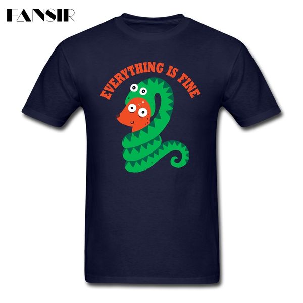 shirts everything is fine short sleeve cotton o neck t shirt for teenage camisa