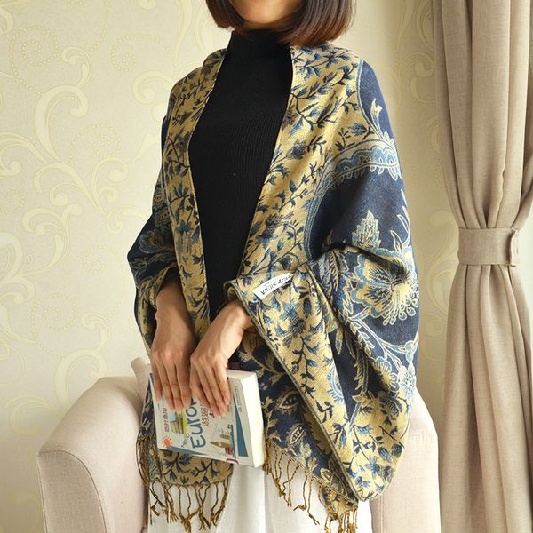 2020 jacquard golden silk cotton and linen ethnic style shawl thick tassels to keep warm winter scarf fashion scarfs for women, Blue;gray
2020 jacquard golden silk cotton and linen ethnic style shawl thick tassels to keep warm winter scarf fashion scarfs for women, Blue;gray