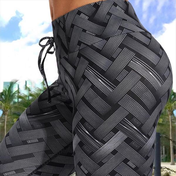 high waist fitness iron weave leggings weaving printed tie women fitness workout scrunch booty trousers slim running pants, Black
high waist fitness iron weave leggings weaving printed tie women fitness workout scrunch booty trousers slim running pants, Black