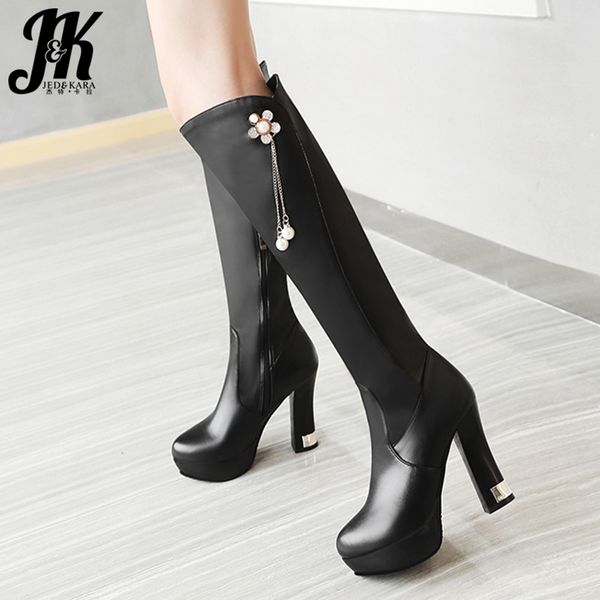 boots jk pu high heels women knee boot ladies round toe platform shoes female metal crystal zip winter 2021, Black
boots jk pu high heels women knee boot ladies round toe platform shoes female metal crystal zip winter 2021, Black