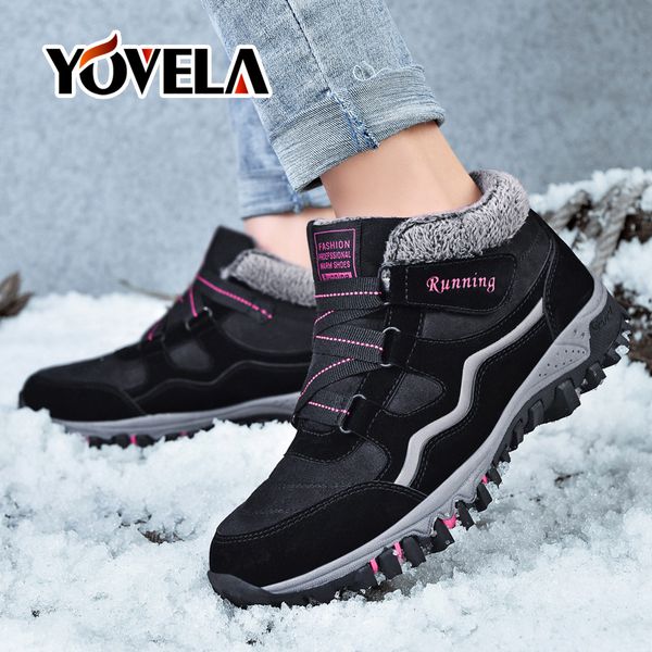 women boots winter fur plush warm snow boots women flat shoes ladies winter leather ankle outdoors sneakers size 42, Black
women boots winter fur plush warm snow boots women flat shoes ladies winter leather ankle outdoors sneakers size 42, Black