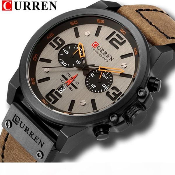 new curren 8314 mens watches men sport wristwatch leather quartz watch erkek saat relogio masculino, Slivery;brown
new curren 8314 mens watches men sport wristwatch leather quartz watch erkek saat relogio masculino, Slivery;brown