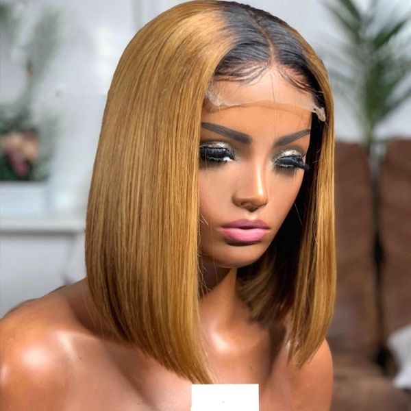 bib 150% honey blonde 2x6 ombre lace front human hair wigs t1b/27 brazilian remy hair short bob wig bleached knots 4x4 closure, Black;brown
bib 150% honey blonde 2x6 ombre lace front human hair wigs t1b/27 brazilian remy hair short bob wig bleached knots 4x4 closure, Black;brown